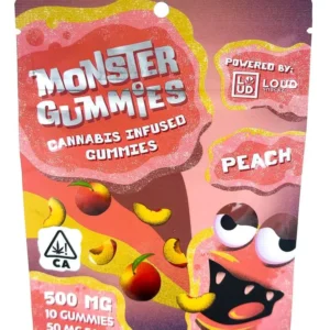 monster gummies store peach (500mg)